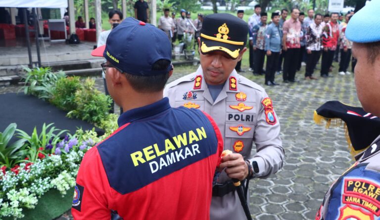 Polres Ngawi Perkuat Jaga Kondusifitas Wilayah dengan Sabuk Kamtibmas