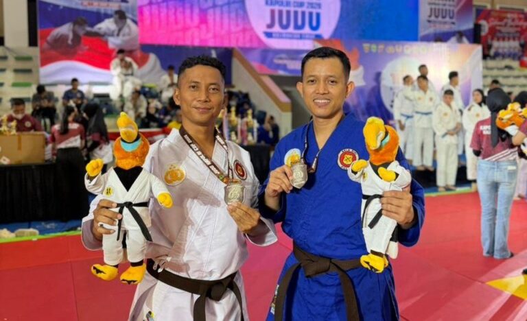 Dua Personel Polres Ngawi, Raih Juara II Kata Beregu Bela Diri Kapolri Cup 2026