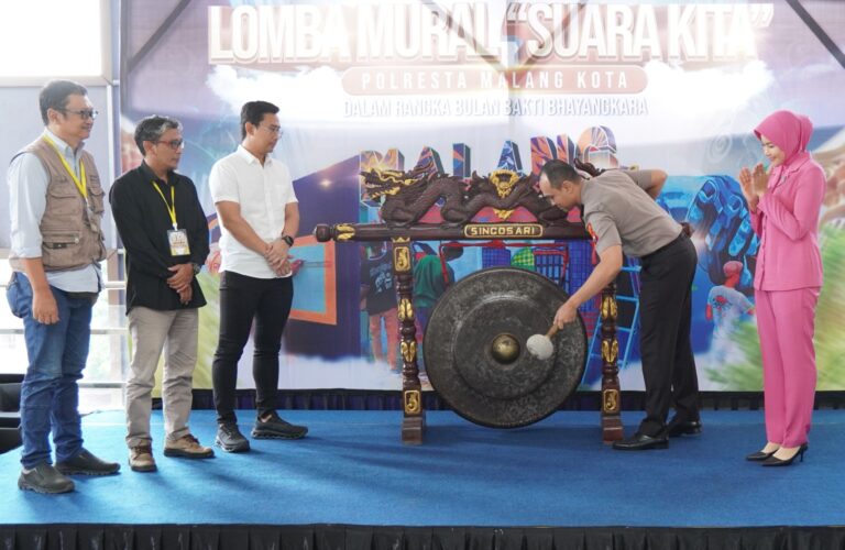 Polresta Malang Kota Gelar Lomba Mural Hari Bhayangkara ke-80 dan Tekan Vandalisme