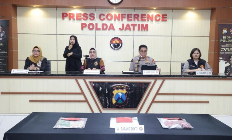 Polda Jatim Amankan Tersangka Kasus Kekerasan Seksual Dua Anak Dibawah Umur