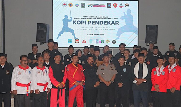 Polres Madiun Kota Perkuat Komitmen Jogo Jatim Lewat Kopi Pendekar