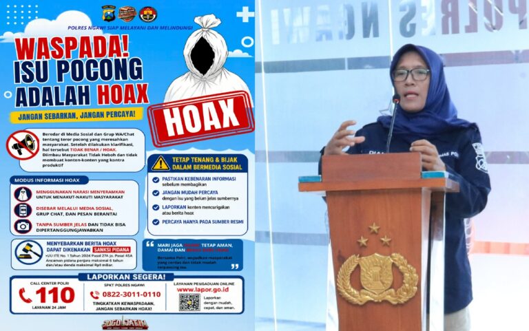 Polres Ngawi Pastikan Teror Pocong Jadi-jadian Tidak Benar