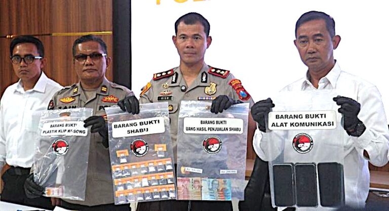 Polres Probolinggo Kota Ungkap Narkoba Amankan 9 Tersangka Pengedar Sabu