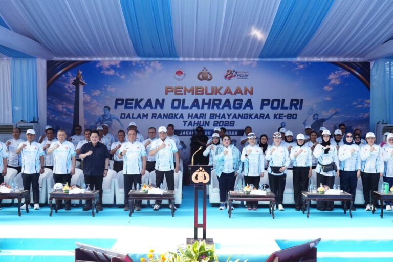 Menpora Erick Thohir Apresiasi Pekan Olahraga Polri 2026: Makin Banyak Event Olahraga, Makin Baik untuk Bangsa