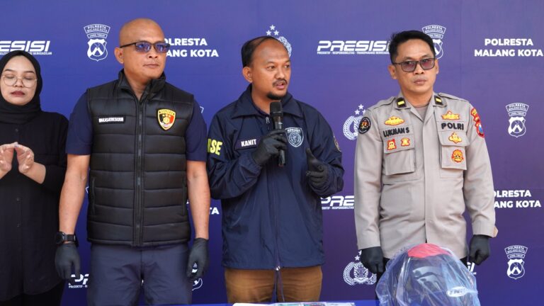 Polresta Malang Kota Ringkus Residivis Spesialis Bobol Konter HP dan Aksi Pencuriannya Viral di Medsos