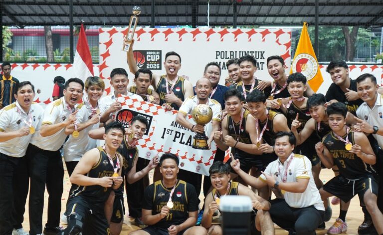 Tim Basket Polda Jatim Juara 1 Kapolri Cup 2026