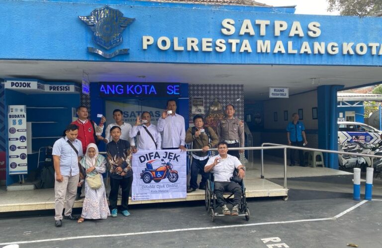 Polresta Malang Kota Berikan Layanan Prioritaskan Pembuatan SIM Difabel Driver Ojol, Wujudkan Keselamatan Berlalu Lintas yang Inklusif