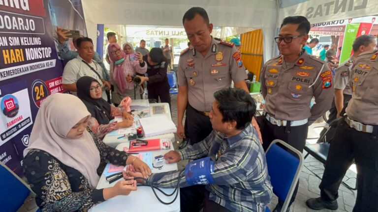 Sambut Hari Kemerdekaan RI ke-81 Polresta Sidoarjo Hadirkan Layanan SIM Keliling 24 Jam Selama 17 Hari Non Stop
