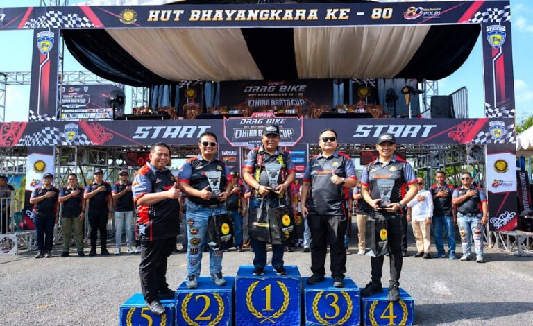 Gas di Sirkuit, Bukan di Jalan! Open Drag Bike Dhira Brata Cup Championship 2026 Resmi Dibuka di Samarinda dalam Rangka Hari Bhayangkara ke-80