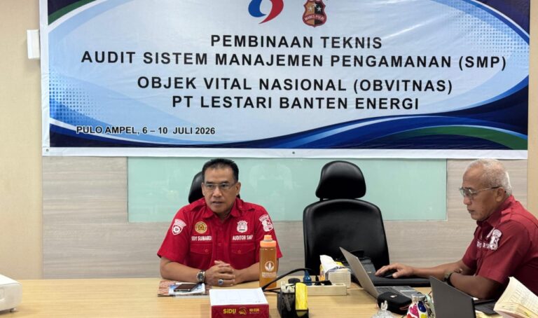 Perkuat Obvitnas, Baharkam Polri Gelar Bintek Sistem Manajemen Pengamanan di PLTU Banten 1 X 660 MW
