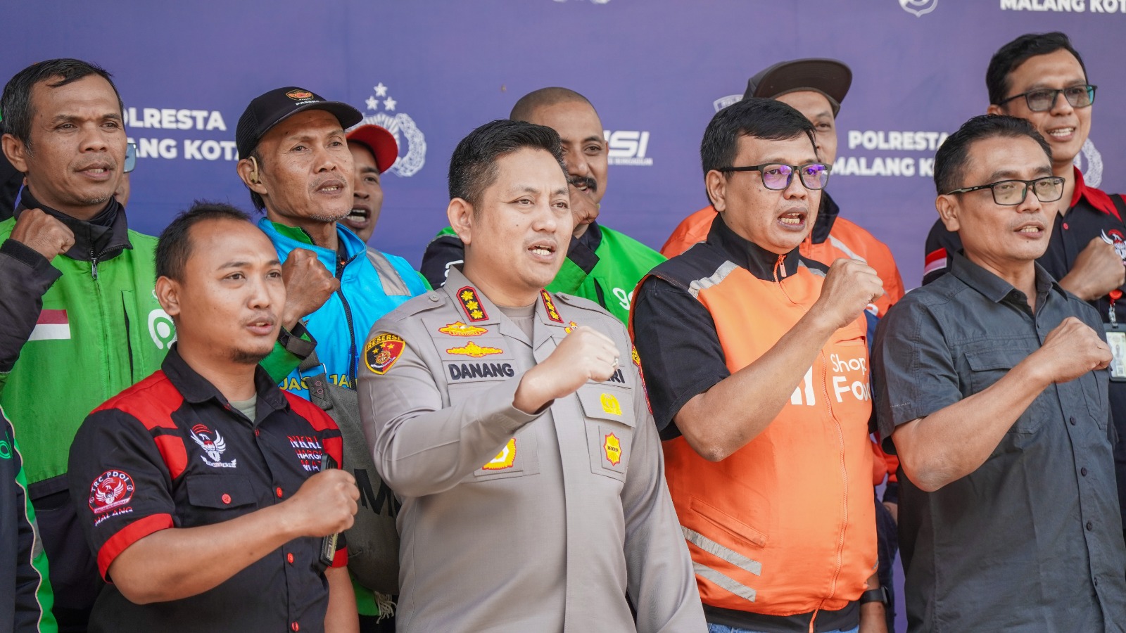 Kapolresta Malang Kota Rangkul 35 Komunitas Driver Ojol, Perkuat Sinergi Jaga Kamtibmas dan Kelancaran Lalu Lintas