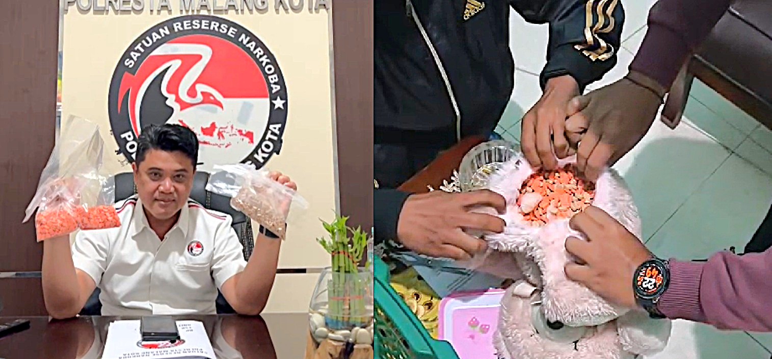 Dukung Asta Cita Presiden RI: Polresta Malang Kota Berhasil Ungkap Peredaran 1461 Ekstasi dan 111 Ribu Pil LL