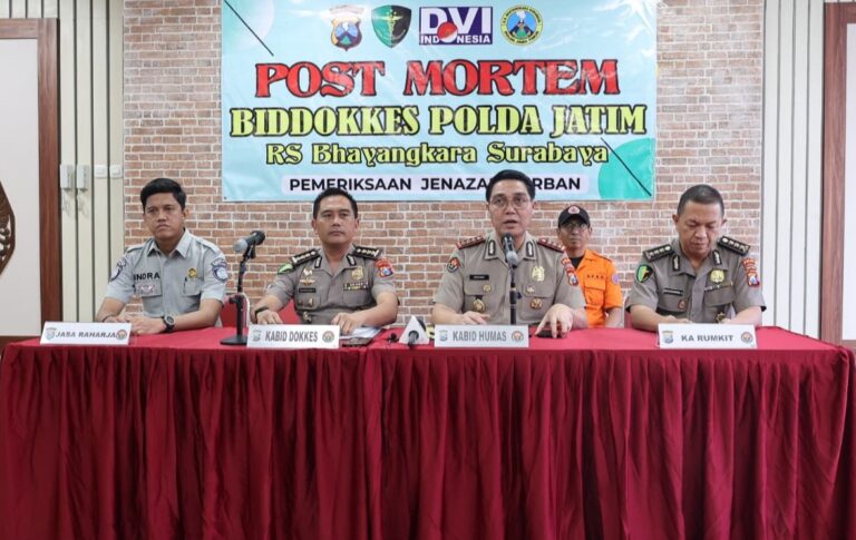 Tim DVI Polda Jatim Berhasil Identifikasi Lima Jenazah Korban KM Mutiara Sentosa II