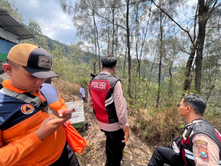 Polres Nganjuk Siagakan Personel Pasca-Karhutla Gunung Wilis, Antisipasi Bara Api Kembali Muncul