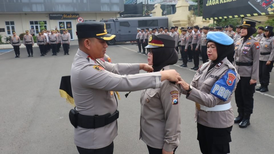 33 Tahun Mengabdi, Polwan Polresta Malang Kota Naik Pangkat di HUT ke-78 Polwan RI