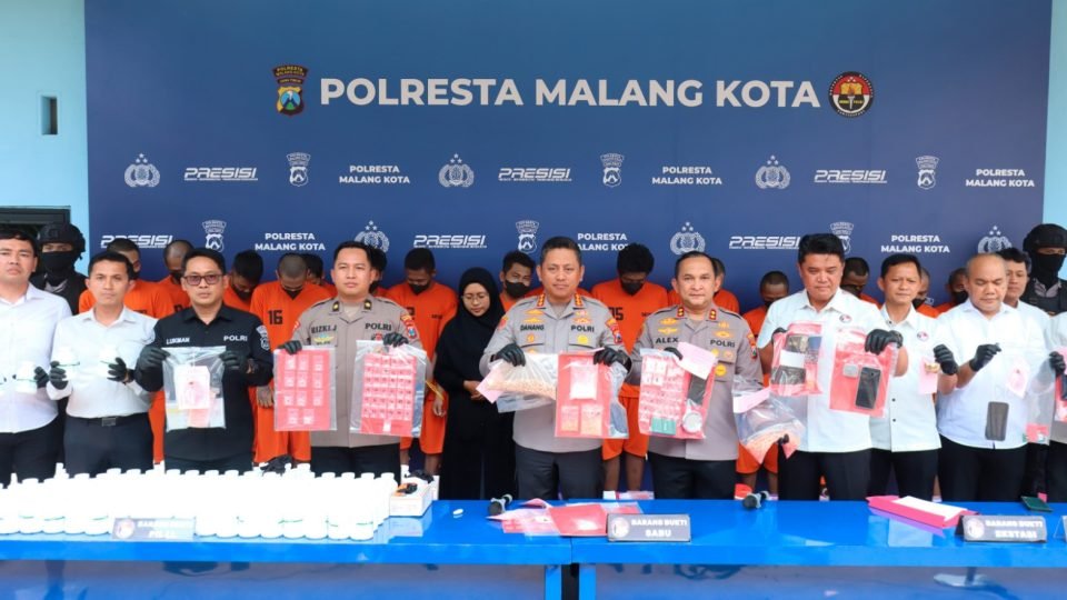 Operasi Tumpas Narkoba Semeru 2026 Selamatkan 57.547 Jiwa, Polresta Malang Kota Ungkap 45 Kasus dan Amankan 54 Tersangka