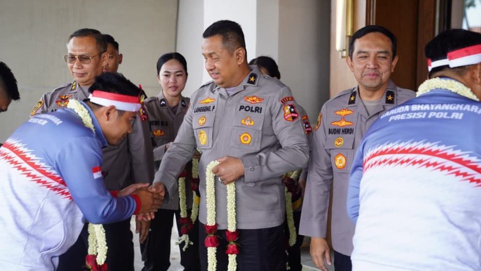 As SDM Kapolri Sambut Kepulangan Kontingen Taekwondo Garbha Presisi Peraih Juara Umum WATA Championship 2026