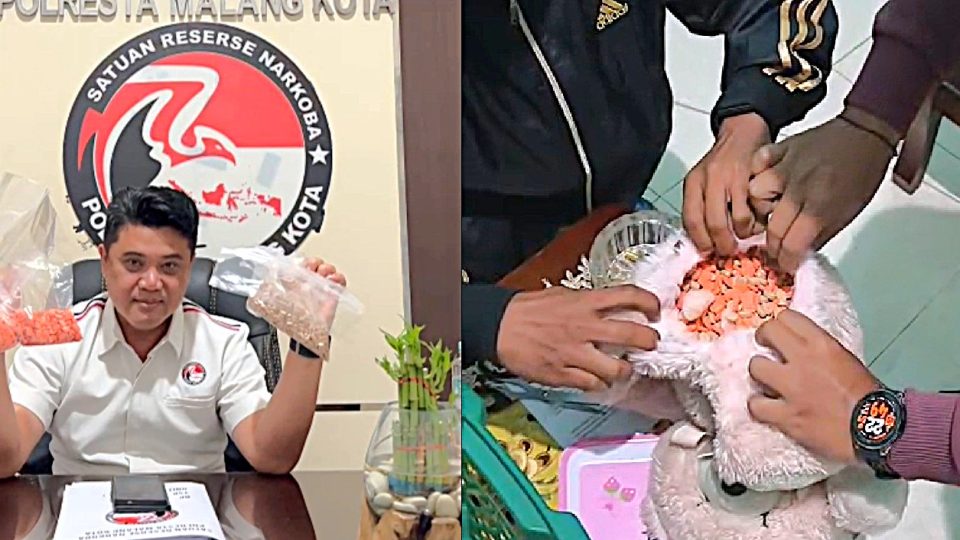 Dukung Asta Cita Presiden RI: Polresta Malang Kota Berhasil Ungkap Peredaran 1461 Ekstasi dan 111 Ribu Pil LL