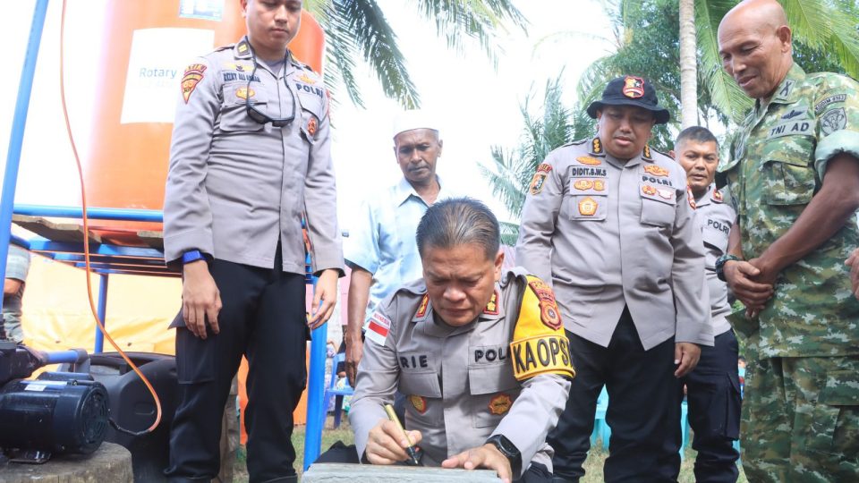 Kapolres Aceh Utara menyampaikan apresiasi atas kepedulian dan inisiatif para mahasiswa STIK dalam menghadirkan solusi