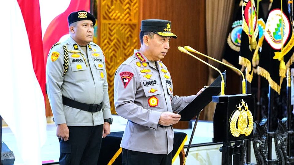 Kapolri Pimpin Pelantikan dan Sertijab Sejumlah PJU Mabes Polri dan Kapolda