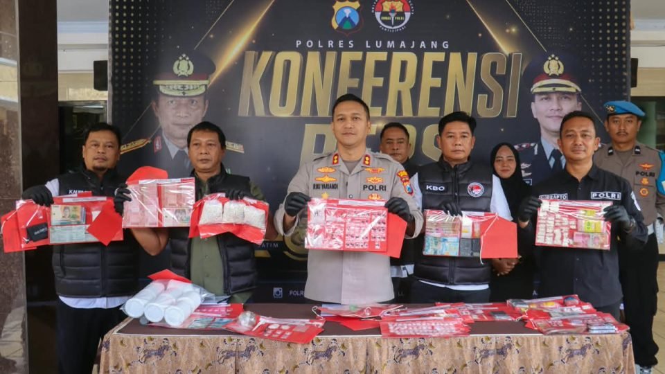 Operasi Tumpas Narkoba 2026 Polres Lumajang Amankan 29 Tersangka dan 172,62 gram Sabu