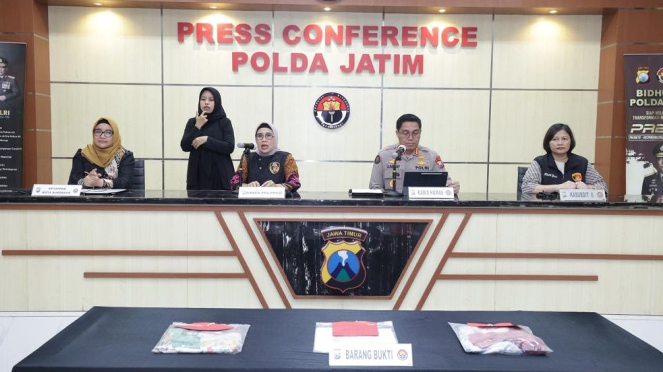 Polda Jatim Amankan Tersangka Kasus Kekerasan Seksual Dua Anak Dibawah Umur
