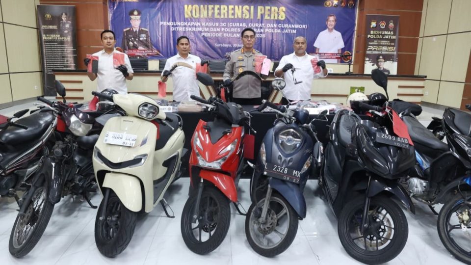 Polda Jatim Ungkap 195 Kasus 3C Selama Juni 2026, Amankan 222 Tersangka untuk Jaga Keamanan Masyarakat
