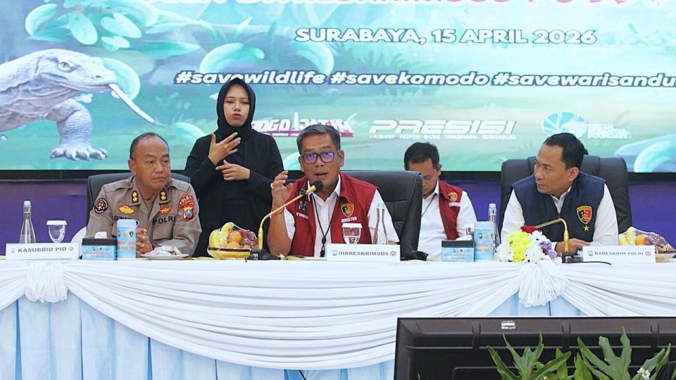 Polda Jatim Ungkap Jaringan Perdagangan Satwa Dilindungi Belasan Tersangka Diamankan