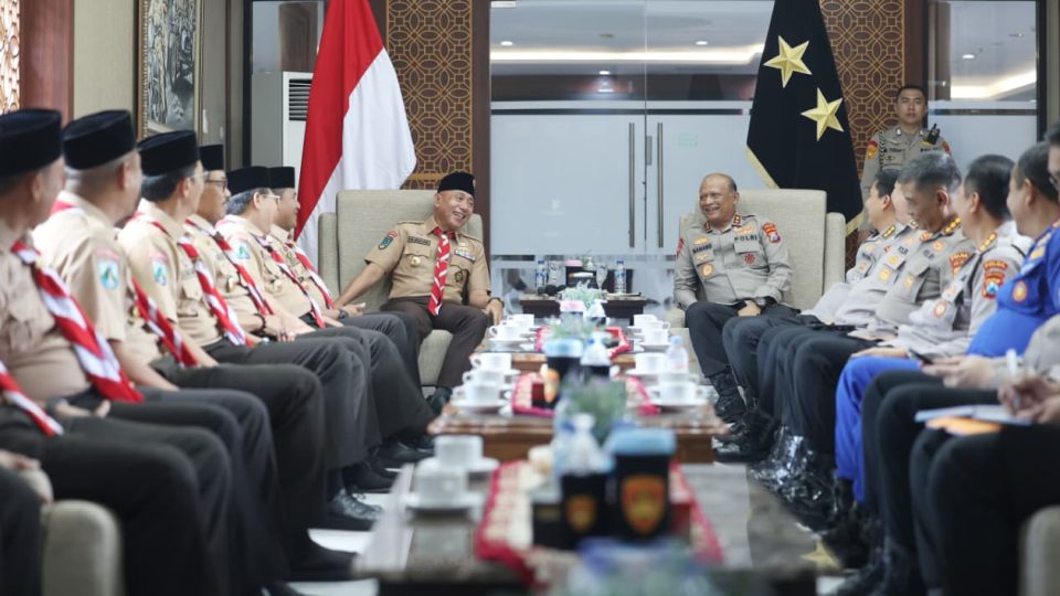 Polda Jatim dan Pramuka Perkuat Sinergi Cetak Generasi Muda Produktif Dukung Ketahanan Pangan