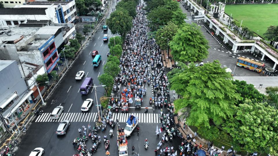 Polda Jawa Timur sangat apresiasi elemen pekerja yang peringati May Day di depan Kantor DPRD maupun di depan Kantor Gubernur berakhir damai