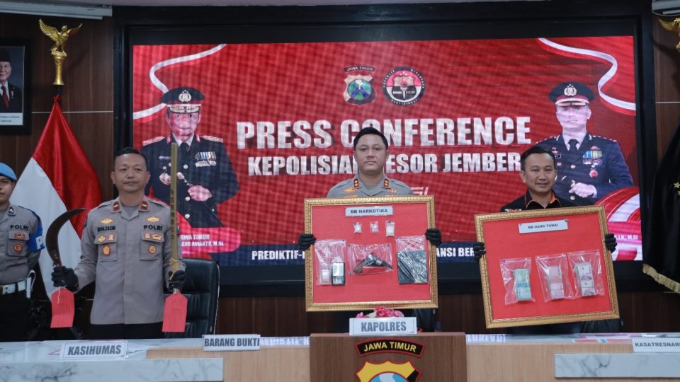 Polres Jember Amankan 18 Tersangka Narkoba Sepanjang Bulan Maret 2026
