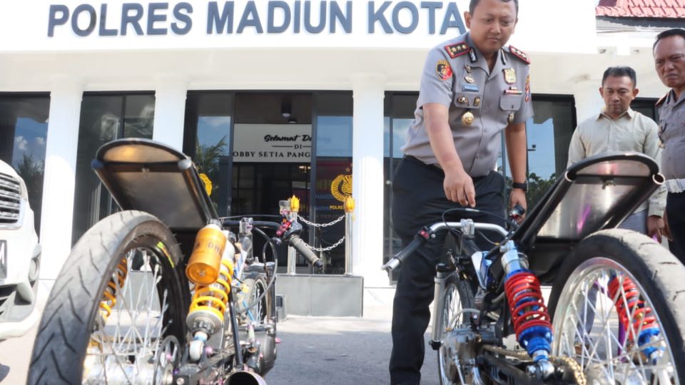 Polres Madiun Kota Gagalkan Aksi Balap Liar di Jiwan