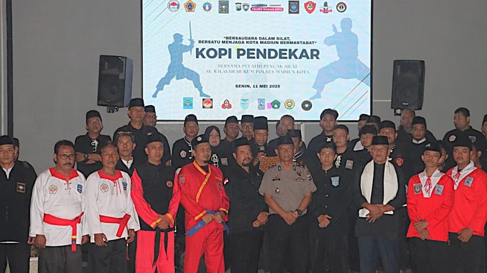 Polres Madiun Kota Perkuat Komitmen Jogo Jatim Lewat Kopi Pendekar