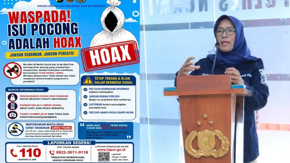 Polres Ngawi Pastikan Teror Pocong Jadi-jadian Tidak Benar