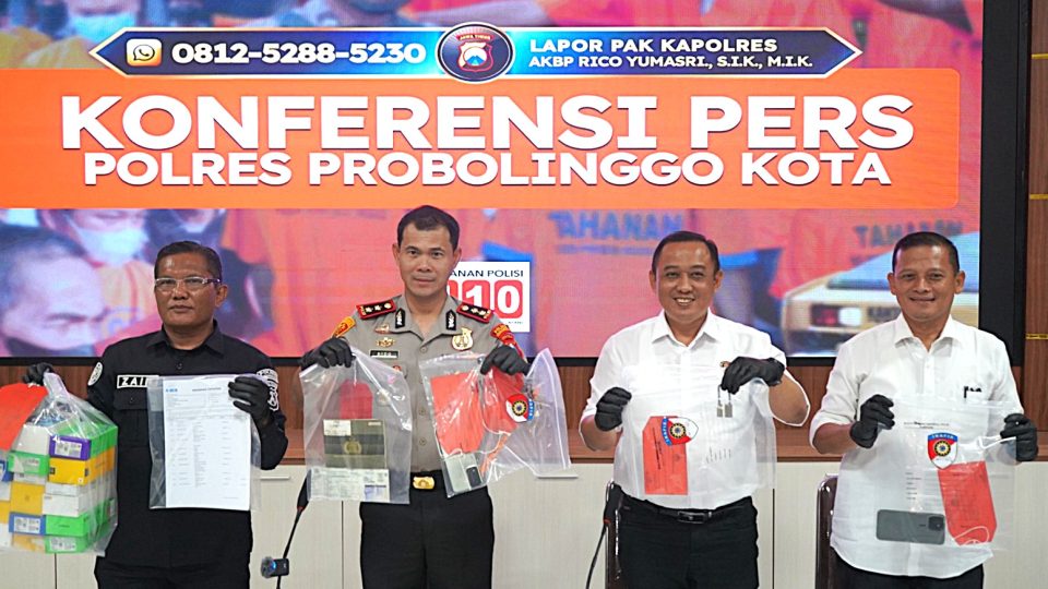 Polres Probolinggo Kota Amankan Komplotan Curanmor dan Pembobol Konter