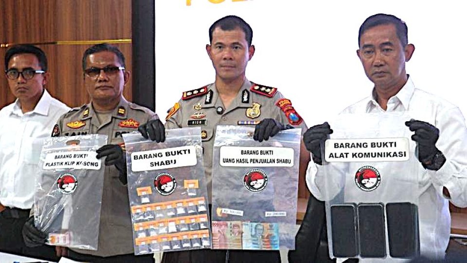 Polres Probolinggo Kota Ungkap Narkoba Amankan 9 Tersangka Pengedar Sabu