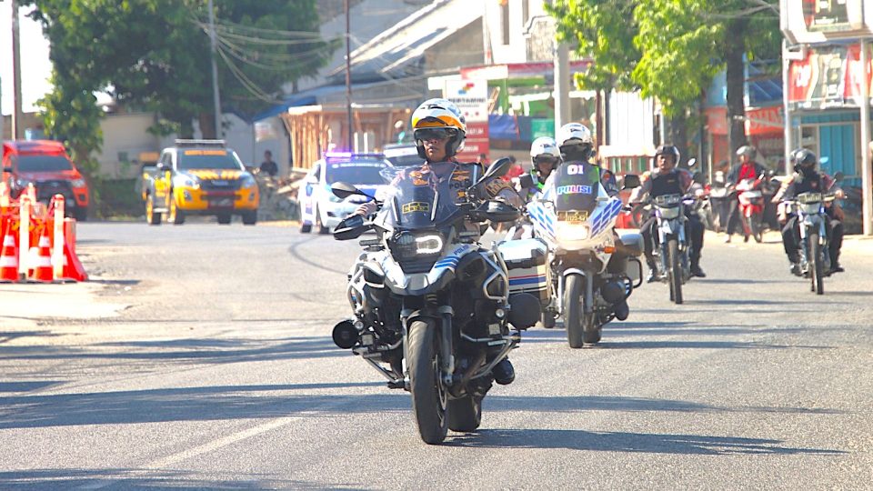 Polres Sumenep Patroli Skala Besar Pastikan Perayaan 1 Suro Kondusif