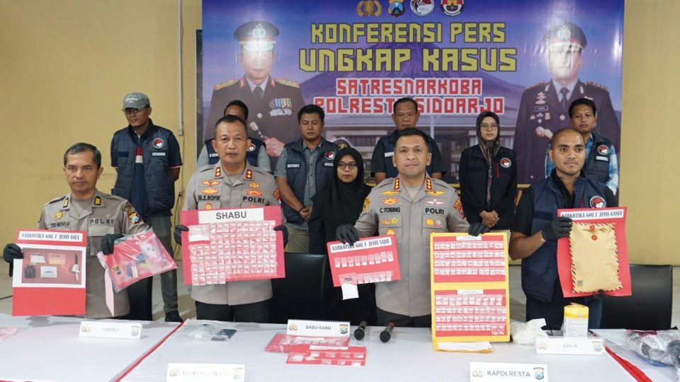 Polresta Sidoarjo Ungkap 19 Kasus Narkoba Selamatkan 4000 Jiwa dari Bahaya Narkotika