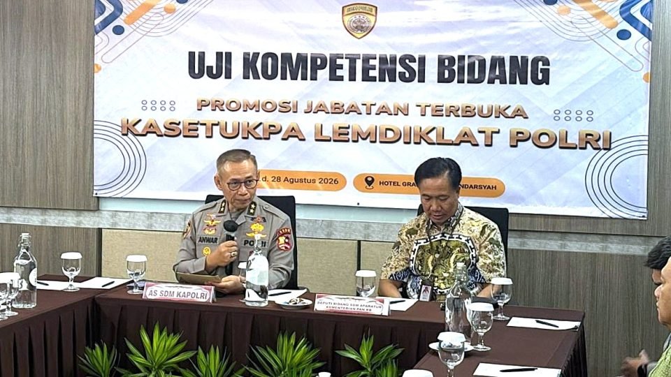 Polri Buka Seleksi Terbuka Kasetukpa Lemdiklat, 13 Perwira Ikuti Uji Kompetensi